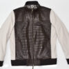 SR Brown Crocodile Leather Jacket