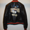 Gucci Women's Mickey Mouse Leather Bomber Replica Jacket
