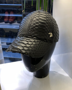 SR Python Leather Baseball Cap