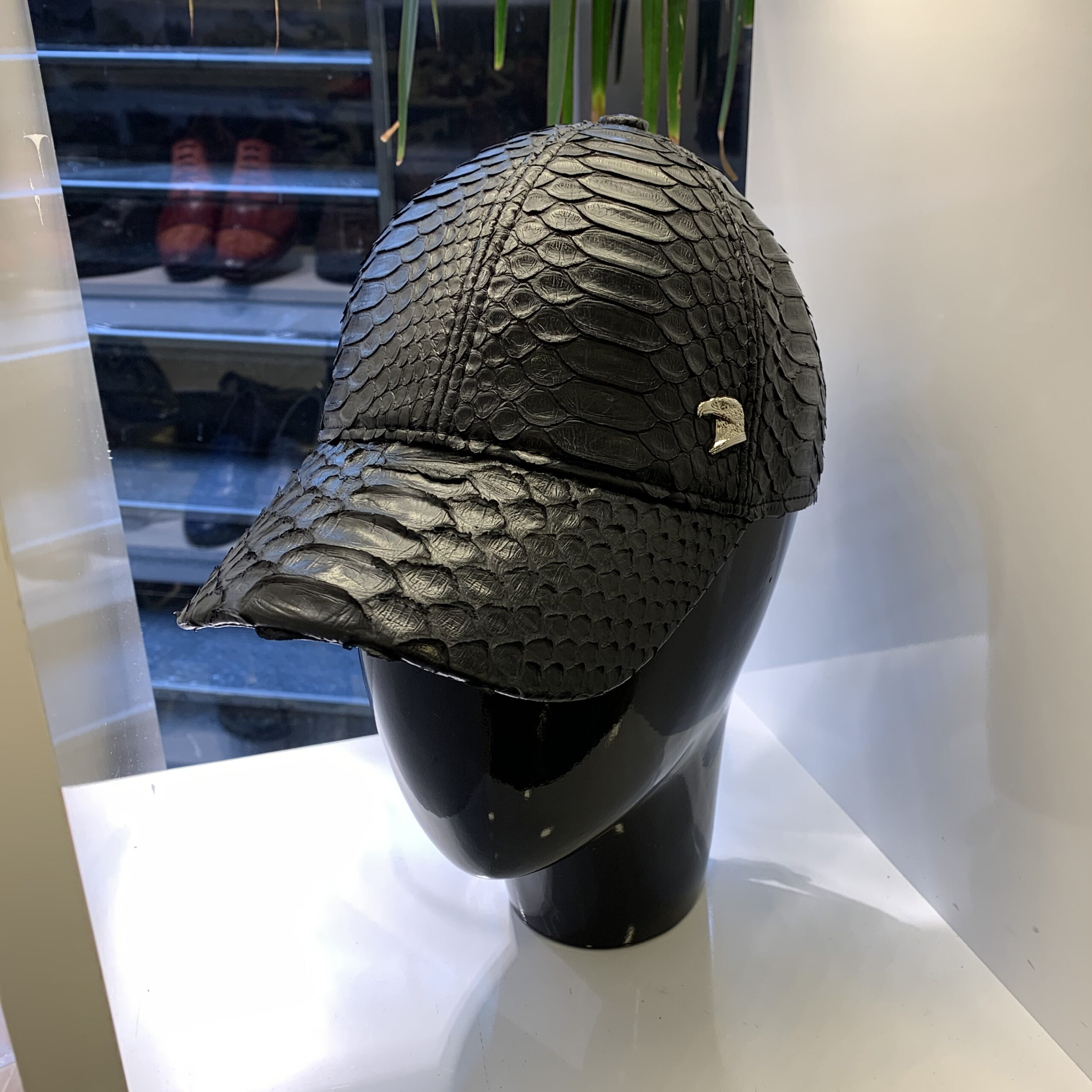 SR Python Leather Baseball Cap