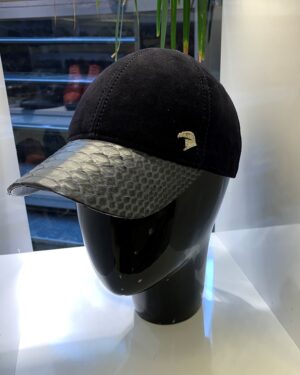 SR Python Leather Suede Baseball Cap