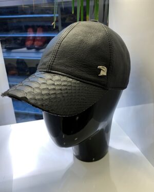 SR Python Leather Lambskin Baseball Cap
