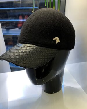 SR Python Leather Wool Baseball Cap