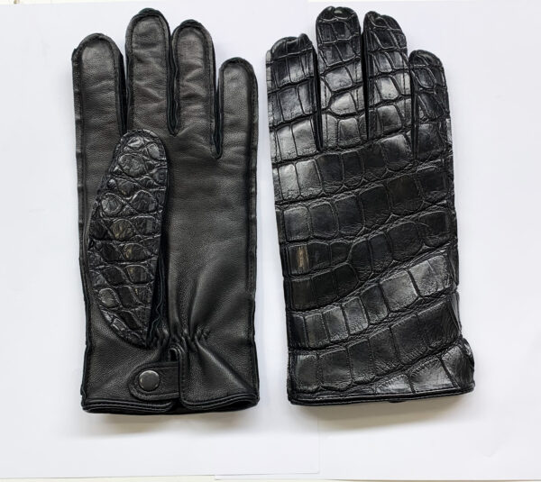 Real Crocodile Leather Gloves
