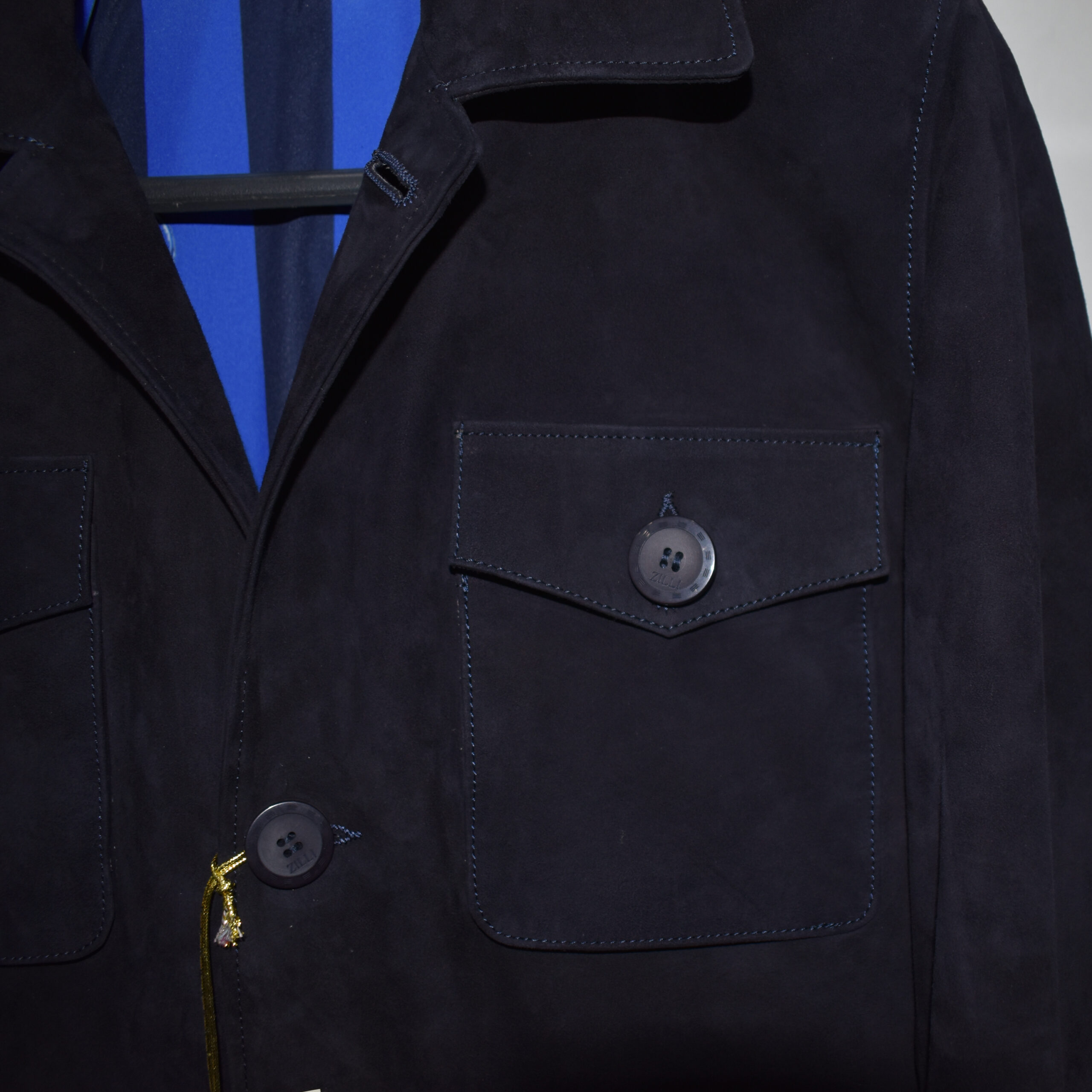 Genuine Suede Luxury Safari Jacket - Leather Guys