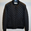 Philipp Plein Matte Black Quilted Leather Jacket