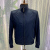 SR Python Trim Blue Replica Leather Jacket