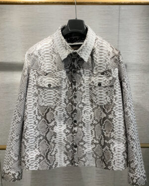 SR Python Leather Shirt