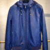 Genuine Ostrich Leather Hoodie Jacket
