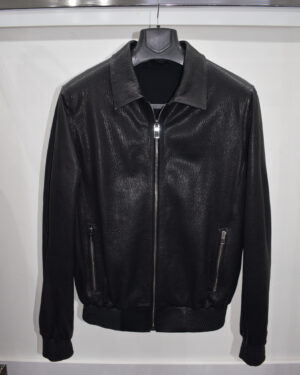 Loro Piana Black Leather Jacket