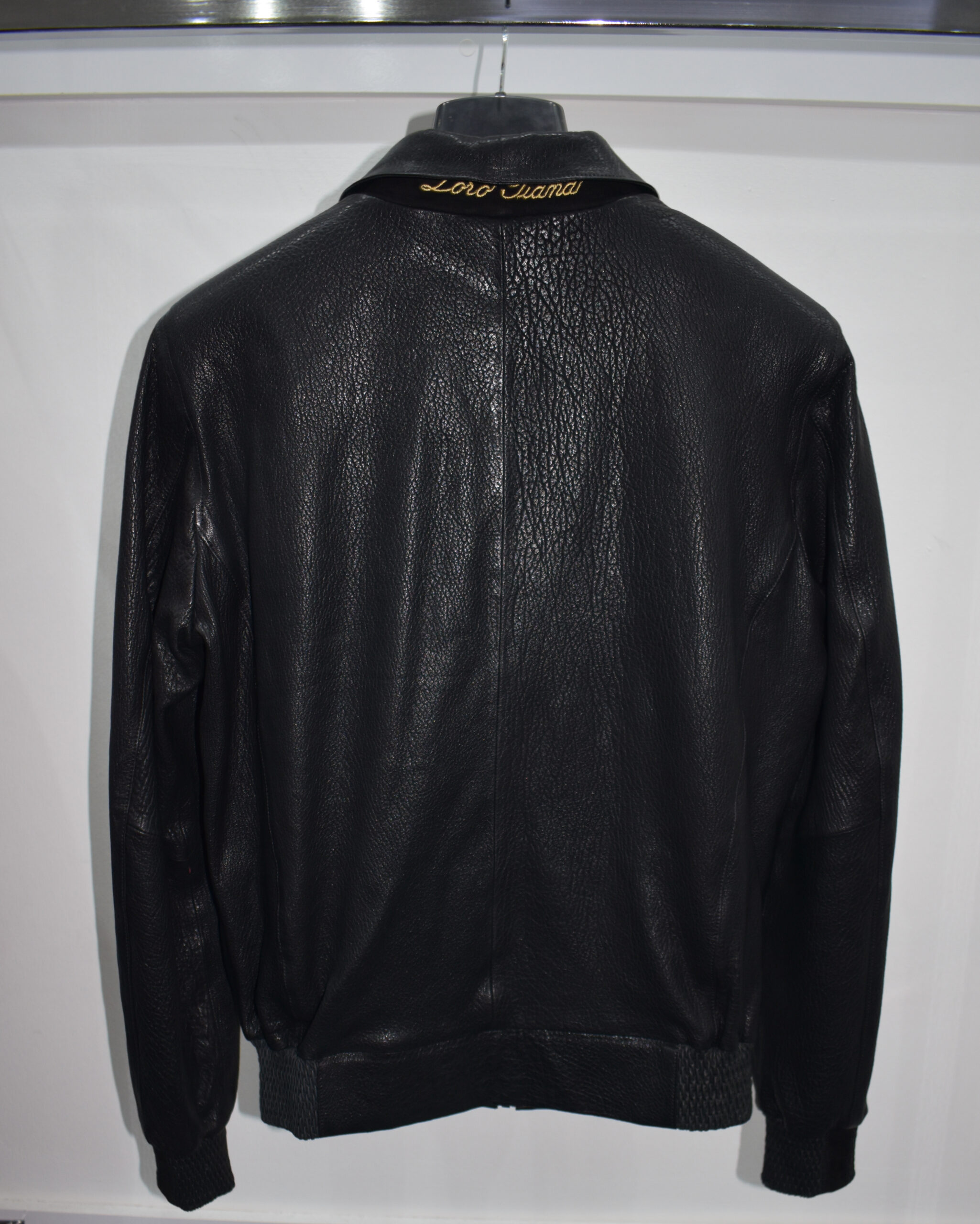 Loro Piana Black Leather Jacket - Leather Guys