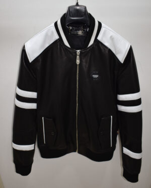 Philipp Plein Printed Leather Jacket