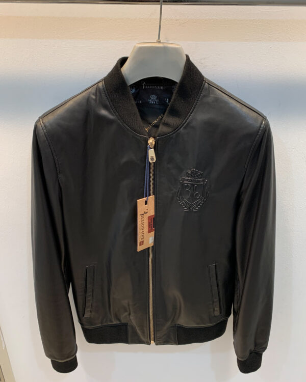 Billionaire Leather Bomber Jacket