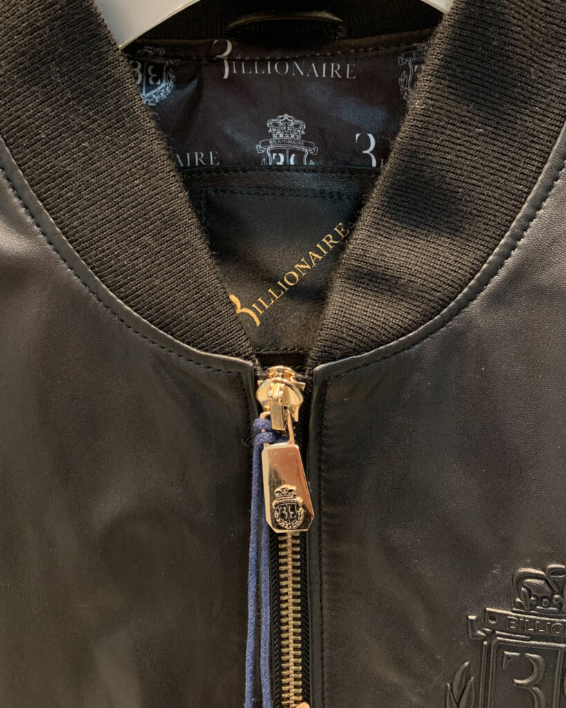 Billionaire Leather Bomber Jacket - Leather Guys