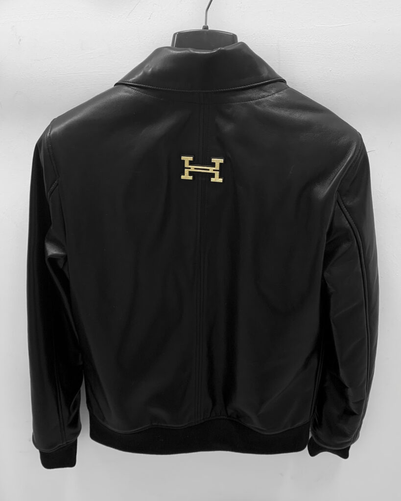 Hermes Replica Black Leather Jacket Leather Guys