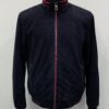 Loro Piana Blue Perforated Suede Bomber Jacket