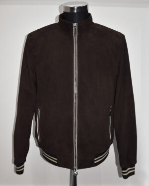 SR Brown Bomber Suede Jacket