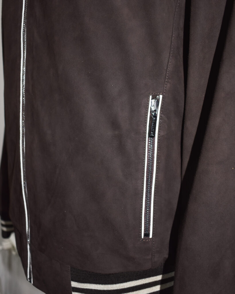 Arwen Suedette Classic Bomber Brown Jacket