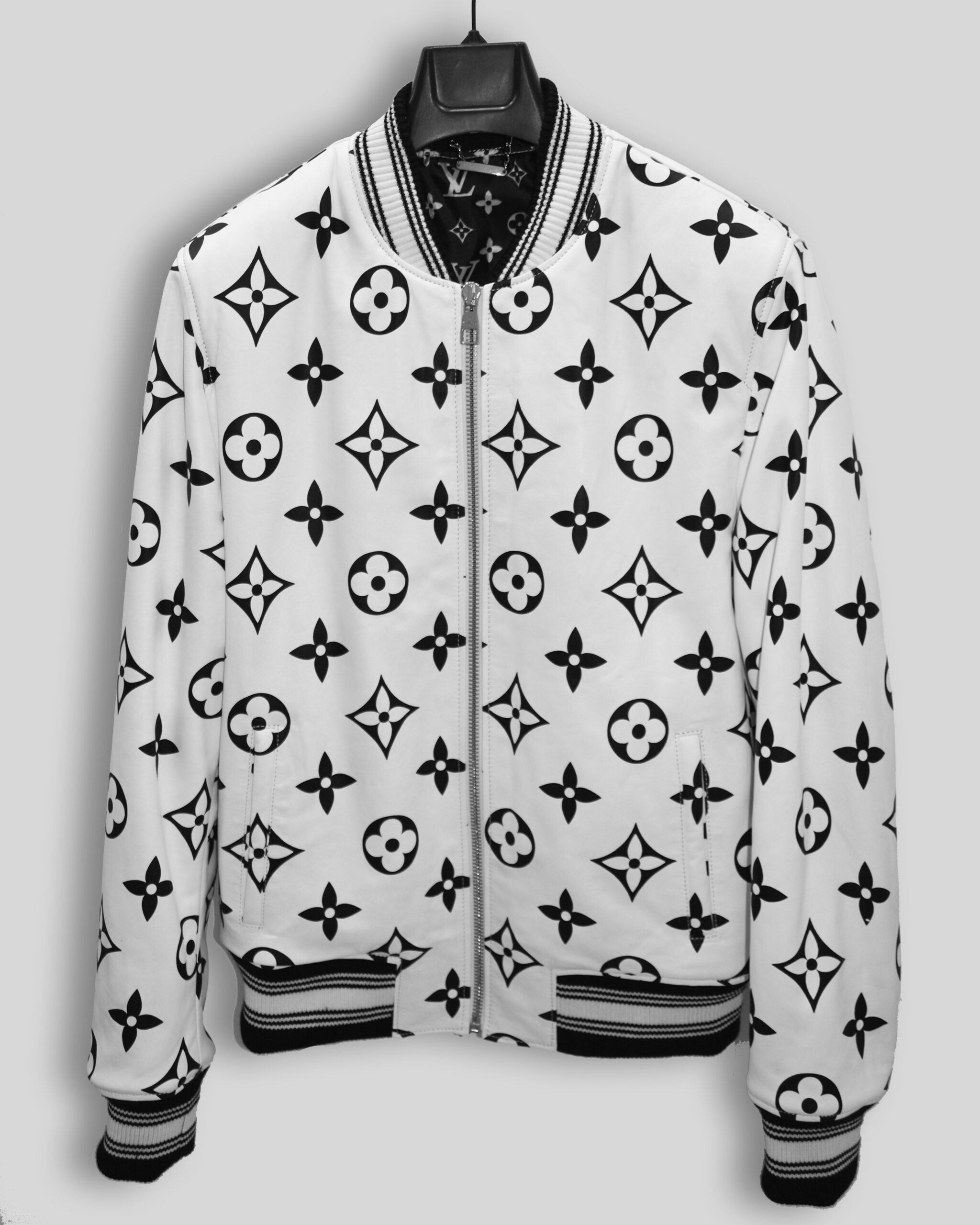 Contrasting Stripes Mink Jacket - Louis Vuitton Replica Store
