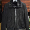 Mink Collar Fur Lining Suede Bomber Jacket