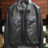 Billionaire Python Trim Leather Jacket