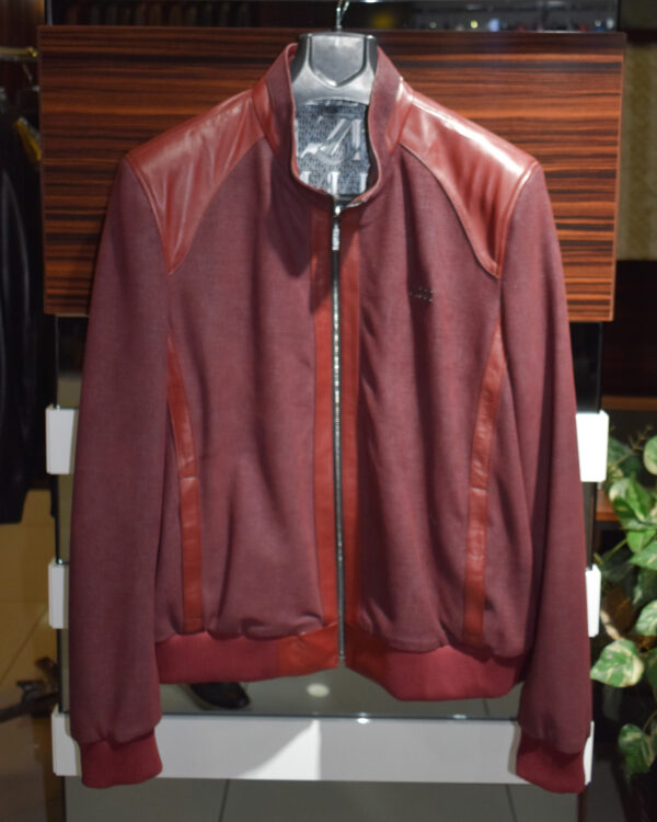 Zilli Printed Red Leather Jacket
