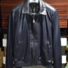 Billionaire Navy Blue Leather Jacket