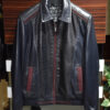 Brioni Laser Printed Leather Jacket