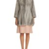 Women's Grey Mink Fur Coat
