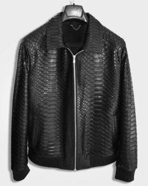 Dragon Python Leather Jacket