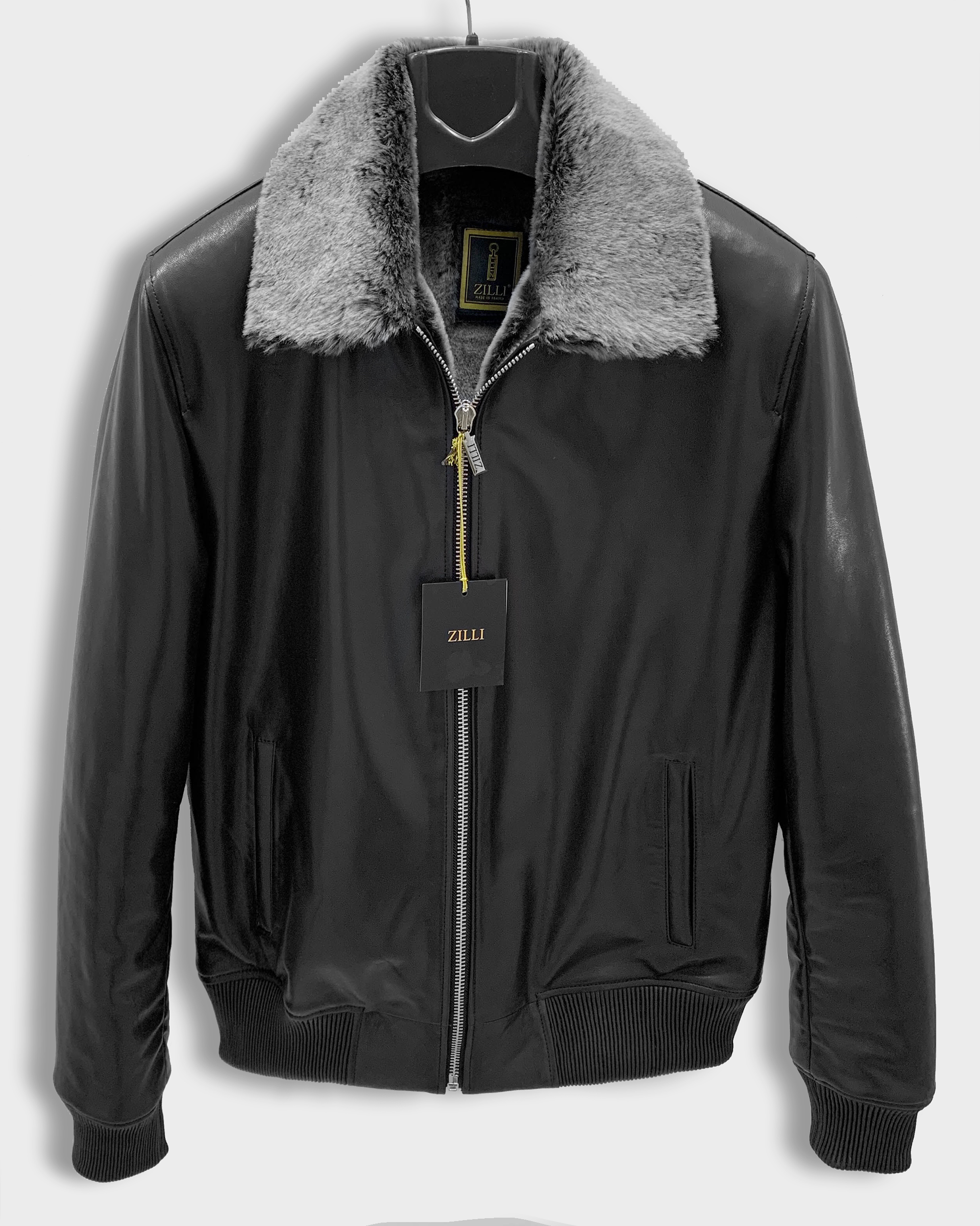 Zilli Fur Lining Leather Jacket - Leather Guys