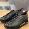 SR Ostrich Python Leather Sneakers