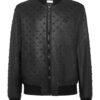 Philipp Plein Skull Studded Leather Bomber Jacket