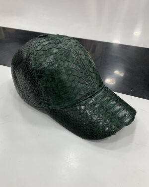 Python Leather Baseball Cap