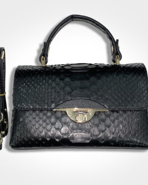 Women Genuine Python Leather Small Handbag