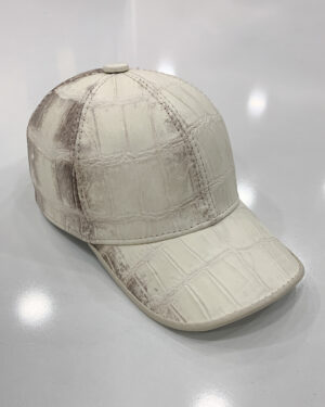 Himalaya Crocodile Leather Baseball Cap