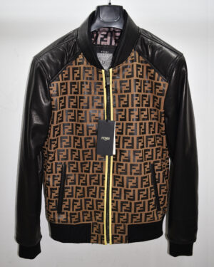 Fendi Leather Bomber Jacket