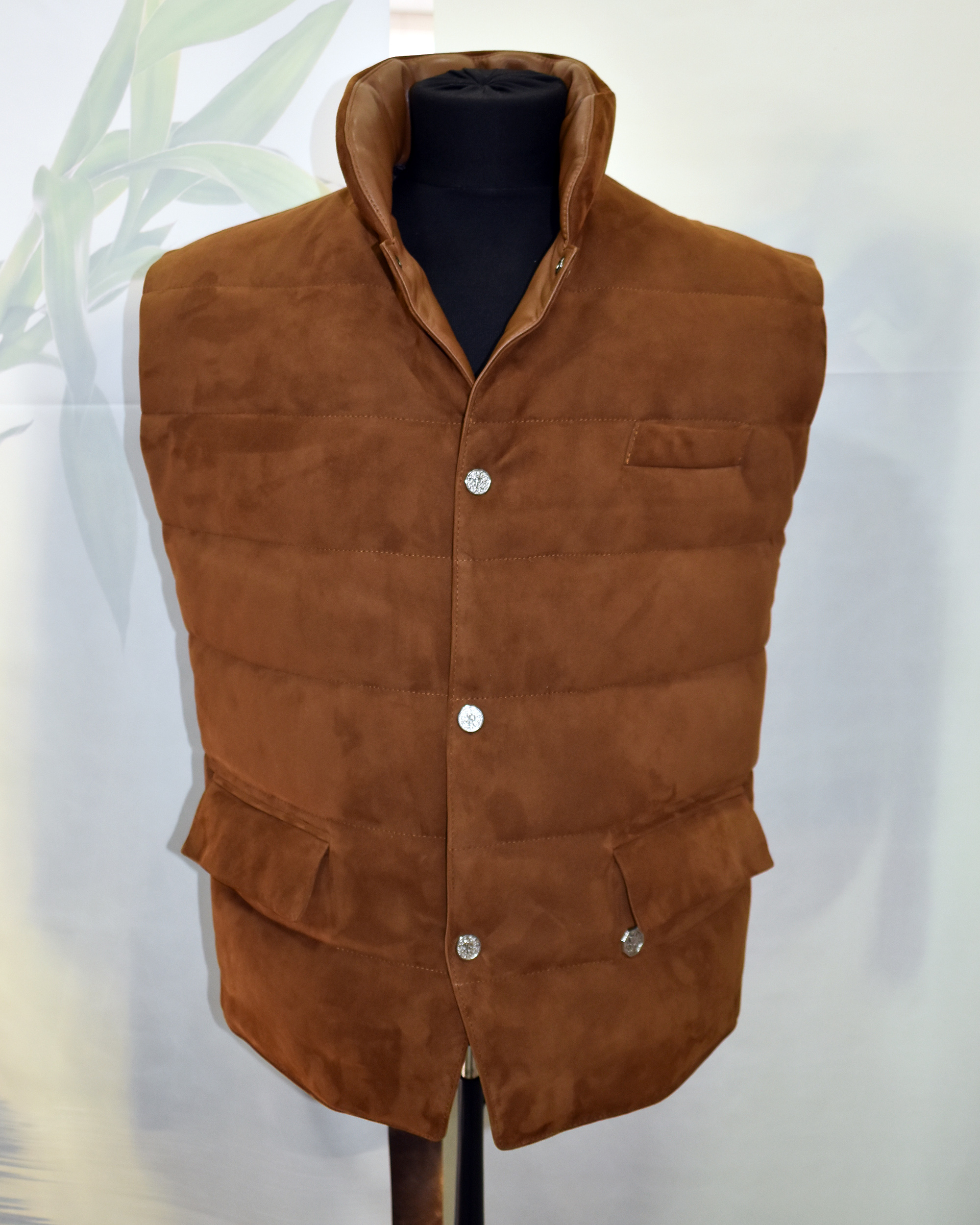 SR Brown Suede Vest