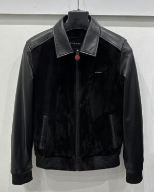 Kiton Black Premium Suede Jacket
