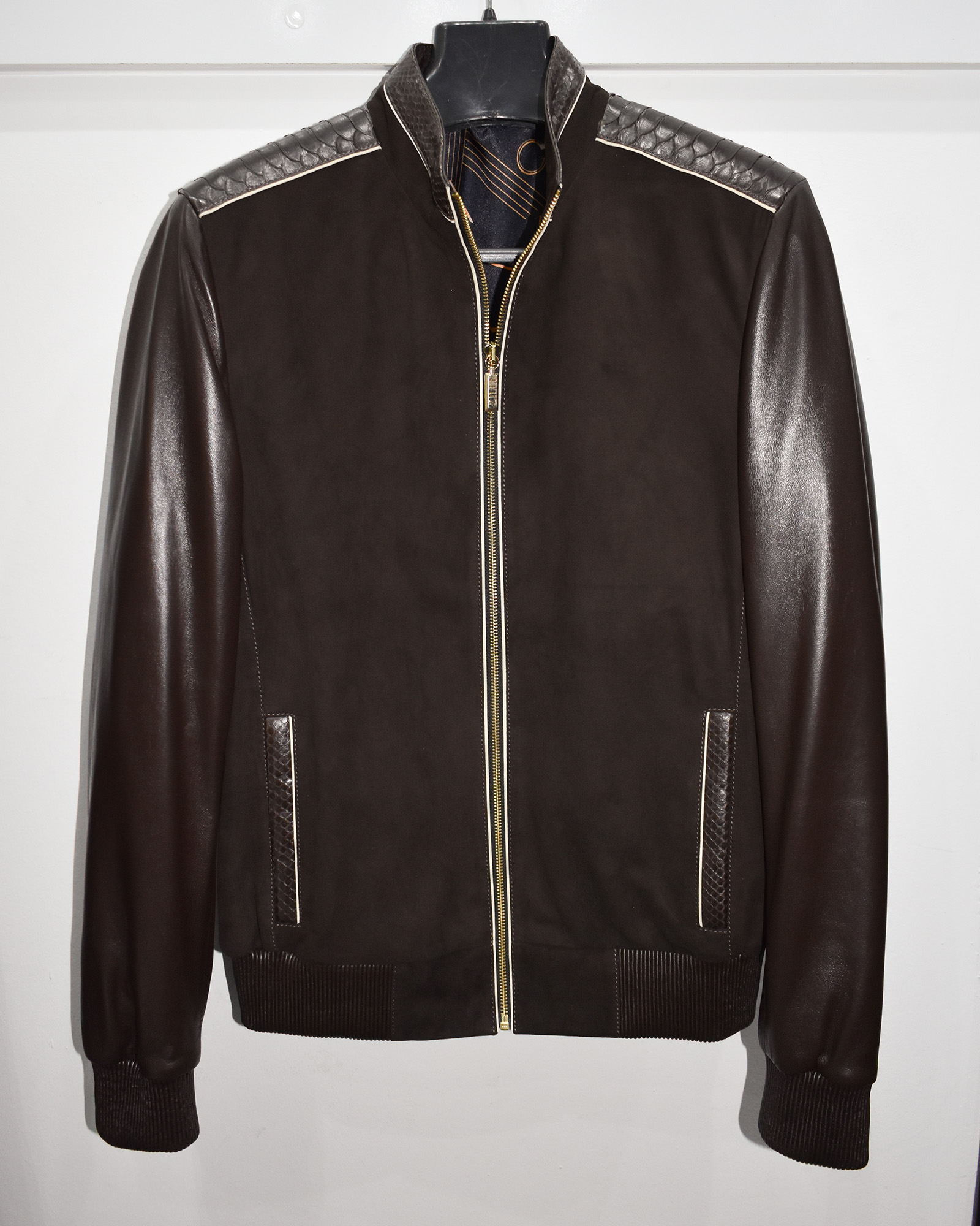 Genuine Metis Suede Brown Leather Jacket